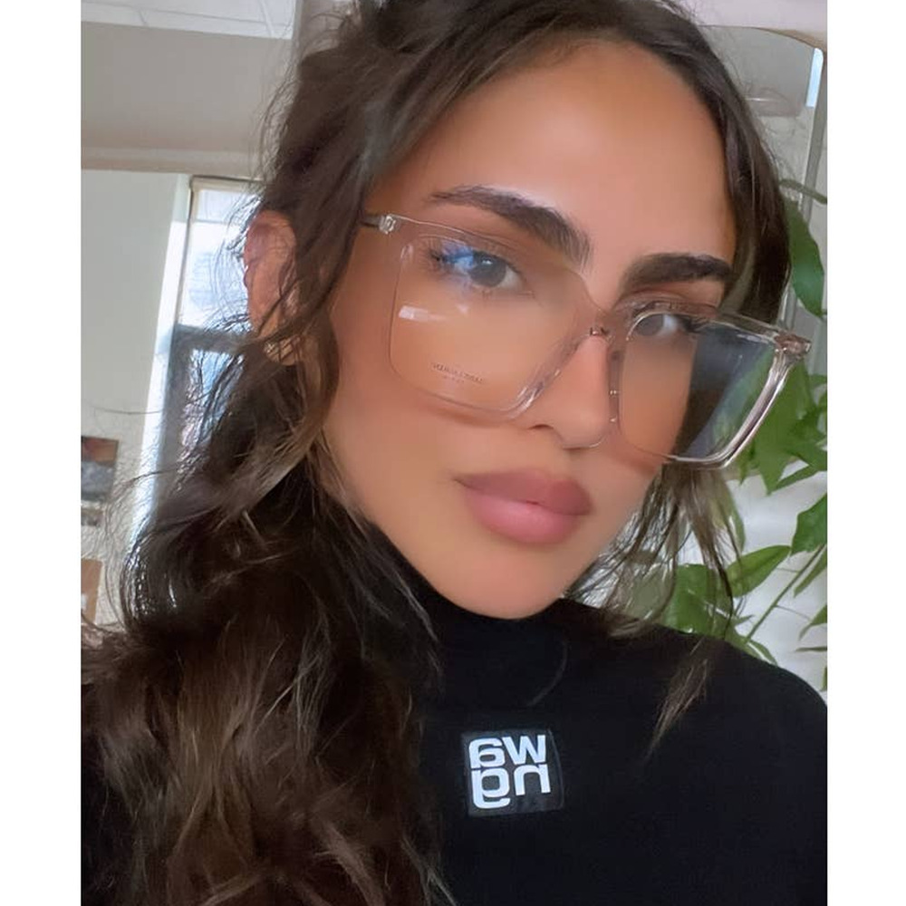 NEW Saint Laurent SL474 Opt Nude Clear Square Frames - Picture 1 of 8